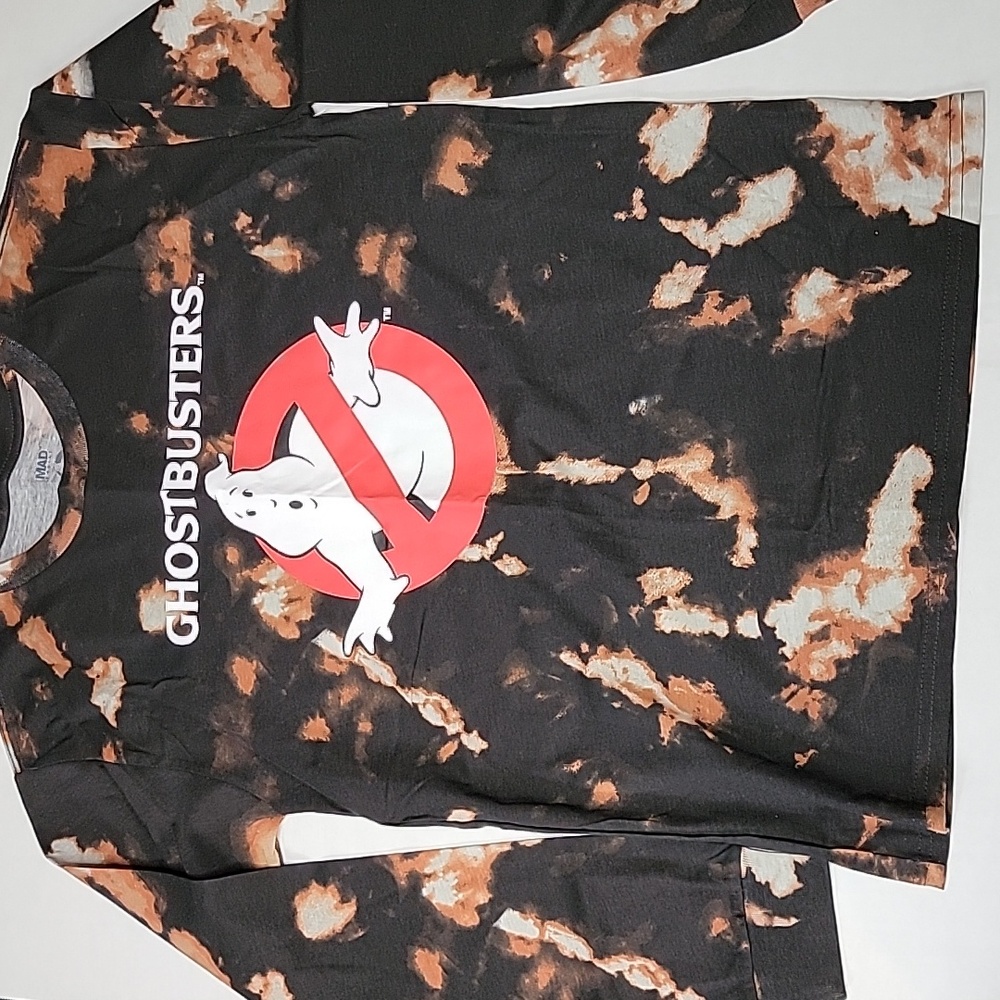 Ghostbusters tie dye  long sleeve shirt